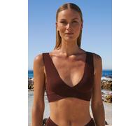 Haut de maillot de bain triangle en matière extensible - Onesize By Eta - TU - Caramel - Femme - Etam
