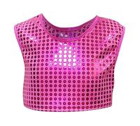 Haut de Pom-Pom Girl pour Enfants avec Gilet de Performance à Paillettes pour équipe de Danse et activités préscolaires#17