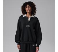 Haut de rugby Jordan Flight Fleece pour femme Noir/Sail/Noir XL (FR 50-52)