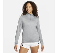 Haut de running à 1/4 de zip avec protection UV Nike Swift pour femme Smoke Grey/Light Smoke Grey/Heather XXS