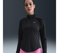 Nike Pacer Women's Long-Sleeve 1/2-Zip Running Top Noir 14 (L) Female
