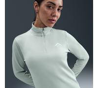 Haut de running deuxième couche Dri-FIT à 1/4 de zip Nike Trail pour femme Light Silver/Summit White XXL (FR 54-56)