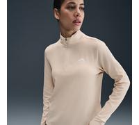 Haut de running deuxième couche Dri-FIT à 1/4 de zip Nike Trail pour femme Pearl White/Summit White M (FR 42-44)