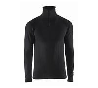 Blakläder Haut de sous-vêtement col zippé XWarm 70% mérinos Noir L