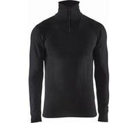 Haut de sous-vêtement col zippé - BLAKLADER - XWarm Noir T.XS 489417069900-XS
