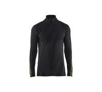 Haut de sous-vêtements col zippé retardant flamme inhérent 4796 Noir Blaklader - 479610759900 L