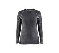 Haut de sous-vêtements WARM femme Blåkläder 7200 Gris moyen/Noir Blaklader - 720017329699 L