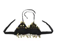 Haut de soutien-gorge sexy en dentelle plissée et mousseline à pièces pour danse du ventre
