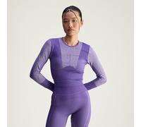 Haut de yoga manches longues Seamless adidas by Stella McCartney Alpine Violet-Smc / Clear Onix L