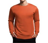 Haut décontracté à manches longues pour hommes et hommes T-shirt à col rond coupe ample hauts fins col rond pulls décontractés Hip Pop Baggy Streetwear couleur unie T-shirt à manches longues vêtements