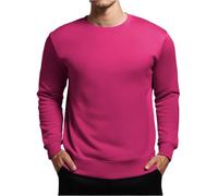 Haut décontracté à manches longues pour hommes et hommes T-shirt à col rond coupe ample hauts fins col rond pulls décontractés Hip Pop Baggy Streetwear couleur unie T-shirt à manches longues vêtements