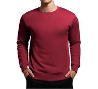 Haut décontracté à manches longues pour hommes et hommes T-shirt à col rond coupe ample hauts fins col rond pulls décontractés Hip Pop Baggy Streetwear couleur unie T-shirt à manches longues vêtements