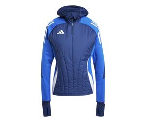 Haut d'entraÃ®nement cagoule intÃ©grÃ©e femme Tiro 2024/25 Bleu XS
