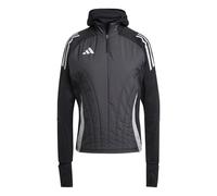 Haut d'entraÃ®nement cagoule intÃ©grÃ©e femme Tiro 2024/25 Noir S