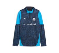 Haut d'entraînement 1/4 zip enfant OM 2025/26 Bleu 8 ans Unisex
