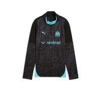 Haut d'entraînement 1/4 zip enfant OM 2025/26 Noir 12 ans