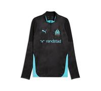 PUMA Haut d’entraînement à col zippé Olympique de Marseille Homme, Accessoires, Noir, S S