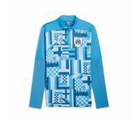 Haut d'entraînement 1/4 zip OM Prematch 2024/25 Bleu L Unisex