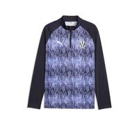 Haut d'entraînement 1/4 zip OM Warm Up 2026/27 Bleu XS