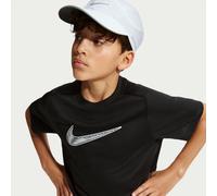Haut d'entraînement à manches courtes Dri-FIT Nike Multi pour ado (garçon) Noir/Blanc XS
