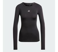 ADIDAS PERFORMANCE T-shirt fonctionnel 'TECHFIT Long Sleeve Training' noir / blanc, Taille XXXS-XXS