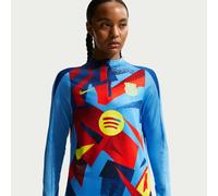 Haut d'entraînement de foot d'avant-match Nike Dri-FIT FC Barcelona Strike 4e tenue pour femme University Blue/University Blue/Gym Blue/Opti Yellow L (FR 46-48)