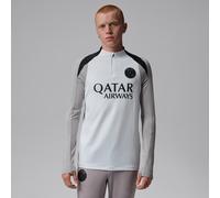 Haut d'entraînement de foot en maille Jordan Dri-FIT Paris Saint-Germain Strike Night Edition pour homme Blanc/Atmosphere Grey/Noir/Noir XXL