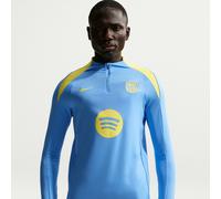 Haut d'entraînement de foot en maille Nike Dri-FIT FC Barcelona Strike 4e tenue pour homme University Blue/Opti Yellow M