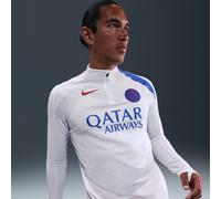 Haut d'entraînement de foot en maille Nike Dri-FIT Total 90 Paris Saint-Germain Strike 3e tenue pour homme Blanc/Hyper Royal/Global Red XXL