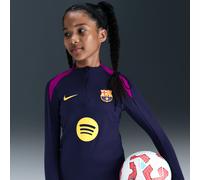 Haut d'entraînement de foot Nike Dri-FIT FC Barcelona Strike pour ado Imperial Purple/Vivid Purple/Midwest Gold L