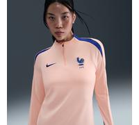 Haut d'entraînement de foot Nike Dri-FIT FFF Strike pour femme Washed Coral/Bright Blue/Bright Blue XS (FR 34-36)