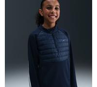 Haut d'entraînement de foot Nike Therma-FIT Chelsea FC Academy Winter Warrior pour ado Obsidian/Phantom/Rush Blue XL