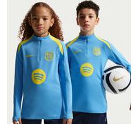 Haut d'entraînement de football en maille Nike Dri-FIT FC Barcelona Strike 4e tenue pour ado University Blue/Opti Yellow/Opti Yellow L