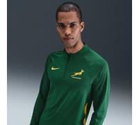 Haut d'entraînement de rugby à 1/4 de zip Nike Springboks pour homme Gorge Green/University Gold/University Gold M