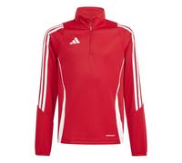 Adidas Tiro24 Half Zip Sweatshirt Rouge 13-14 Years Enfants