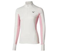 Mizuno Active Warmalite Half Zip Sweatshirt Blanc L Femme