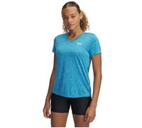 Under Armour T-shirt Tech Twist SSV col en V manches courtes Femme Bleu M