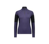 Mons Royale Haut d'entraînement Olympus Merino 1/4 Zip Bleu M