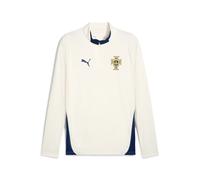 Puma Haut D’Entraînement À Col Zippé Portugal Homme, Vêtements, Sugarouge Almond/Persian Bleu, S