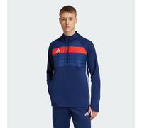 Haut d'entraînement Tiro 25 Essentials Winterized Team Navy Blue 2 / Red / White XL