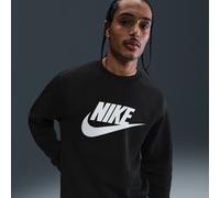 Haut en Fleece à motif Nike Club pour homme Noir/Blanc S