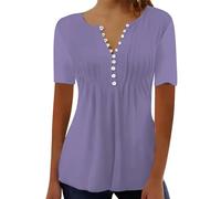 Haut Femme Chic Et Elegant - Chemise Femme Chic Et Élégant Curvy Fluide Décontracté Grande Taille Respirant Tops Été Tunique Oversize Respirant Lâche T-Shirts Ensemble