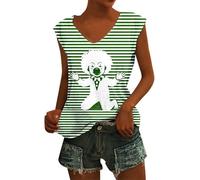 Haut Femme Chic Et Elegant Soiree- DéBardeur Rayé Ample Et Casual sans Manches Confortable Et Extensible IdéAl pour L'éTé Chemisier Basique Et Polyvalent