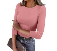Haut Femme Grande Taille Col V Grosse Grande Taille Jacquard Coton Citrouille Interieur Angora Bateau Thermique Noel Manche Longue Pull Col Roulé Femme Marron Rose L