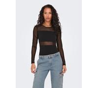 Haut femme Manches Longues Mesh Body Chemisier Moulant Stretch ONLY