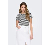 Haut Femmes Rayée Haut T-shirt Rond Top Tendance JDY