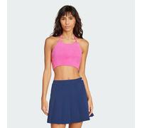 Haut Fluffy Knitted Halter Semi Lucid Fuchsia 2XS