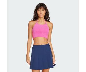 Haut Fluffy Knitted Halter Semi Lucid Fuchsia M