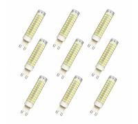 Haut IRC Ampoule LED G9 Maïs Dimmable 15W, Blanc Froid 6500K, Équivalent 120W Halogène, 1500LM, 360°, Céramique, Cuisine Bureau(9 Pack)