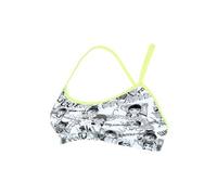 Haut maillot de bain 2 pieces femme michael phelps manga racing back noir jaune
